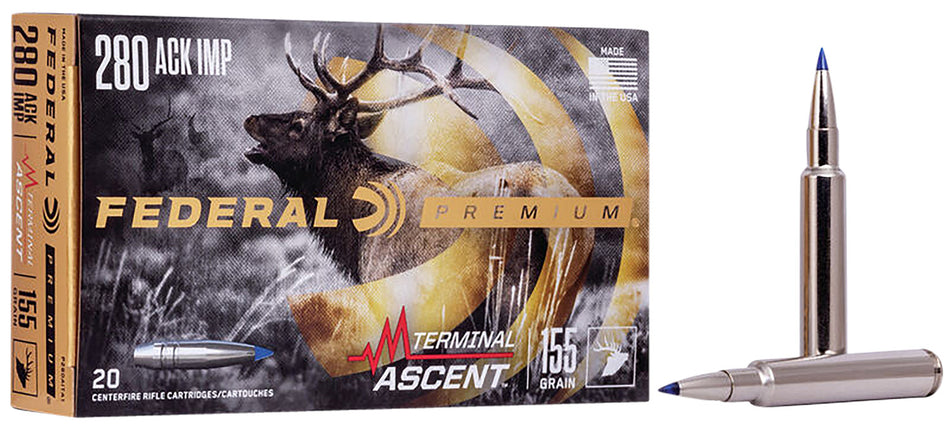 Federal Premium Terminal Ascent Terminal Ascent 155 Grain .280 Ackley 2930 fps 604544659382