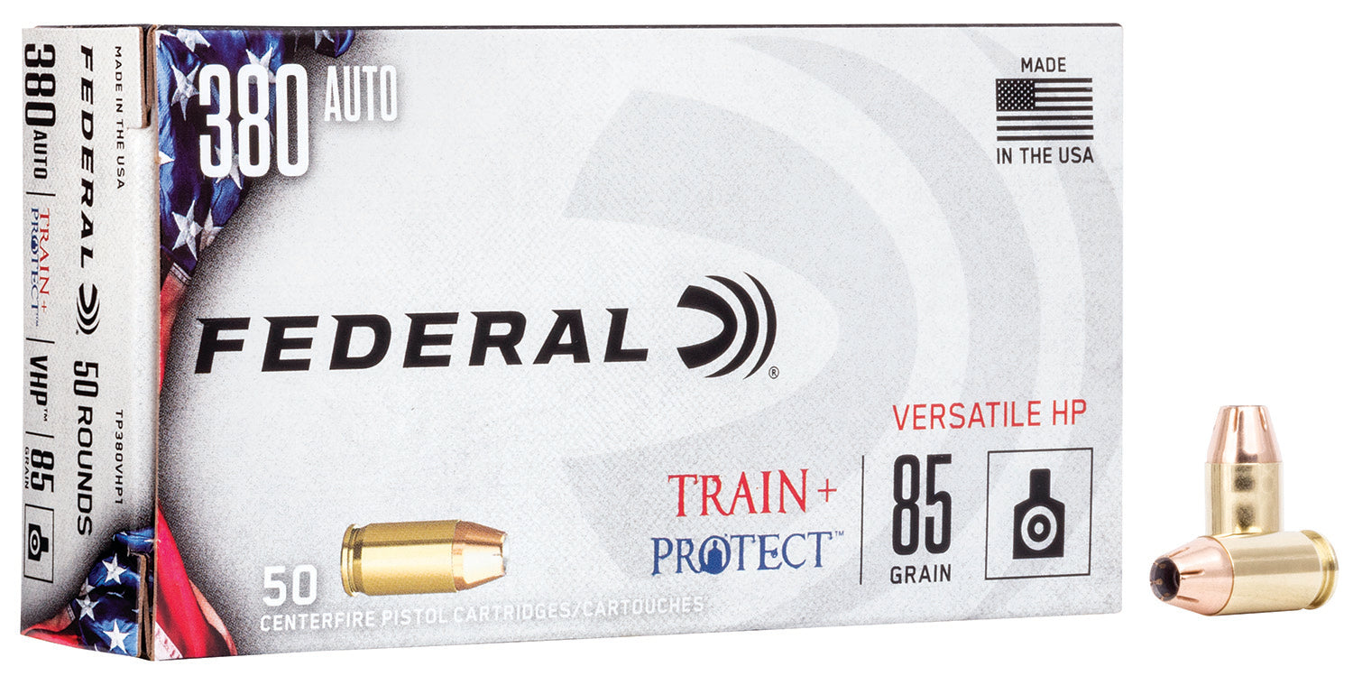 Federal Train & Protect Versatile Hollow Point 85 Grain .380 ACP/Auto 1000 fps 604544658019
