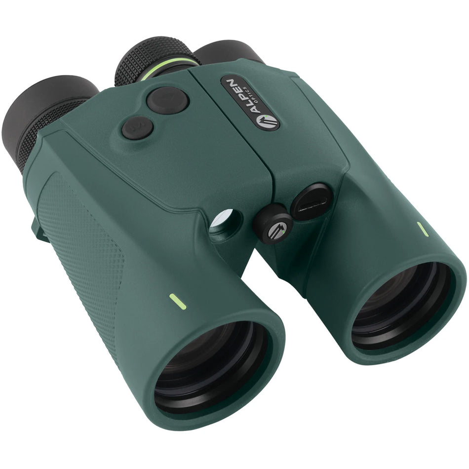 Alpen 10X42 Waterproof Laser Rangefinder Binoculars with ED Glass, 2500 Yd Range