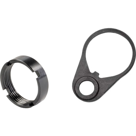 White Label Armory AR15 QD End Plate and Castle Nut Set - Steel