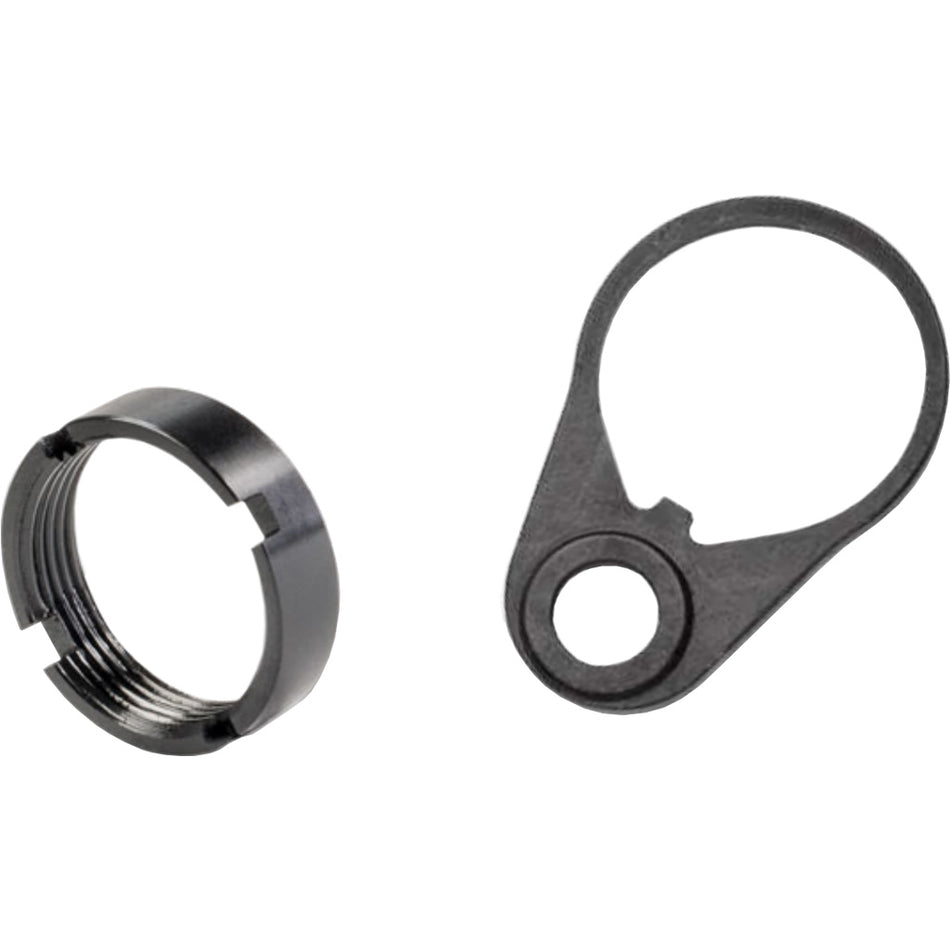 White Label Armory AR15 QD End Plate and Castle Nut Set - Steel