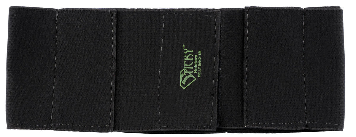 Sticky Holsters BBSM Small Belly Band Black Plush Elastic 24"-34" Waist