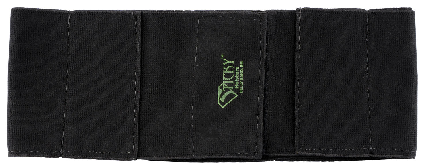 Sticky Holsters BBSM Small Belly Band Black Plush Elastic 24"-34" Waist