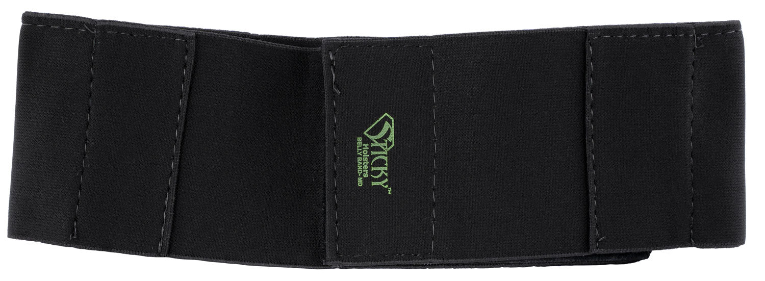 Sticky Holsters BBMD Medium Belly Band Black Plush Elastic 32"-42" Waist