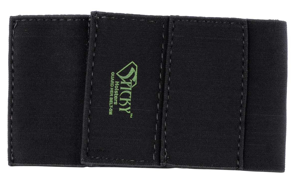 Sticky Holsters GHBSM Guard Her Belt Garter Style Small Black Elastic w/Accessory Pouches