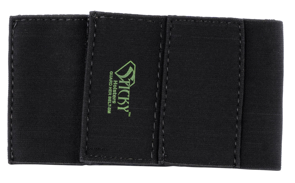 Sticky Holsters GHBSM Guard Her Belt Garter Style Small Black Elastic w/Accessory Pouches