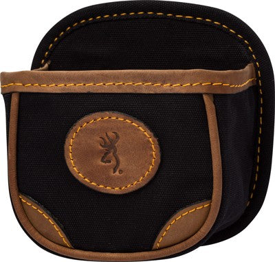 Browning Lona Canvas Shell Box Carrier Black/Brown Cotton Body
