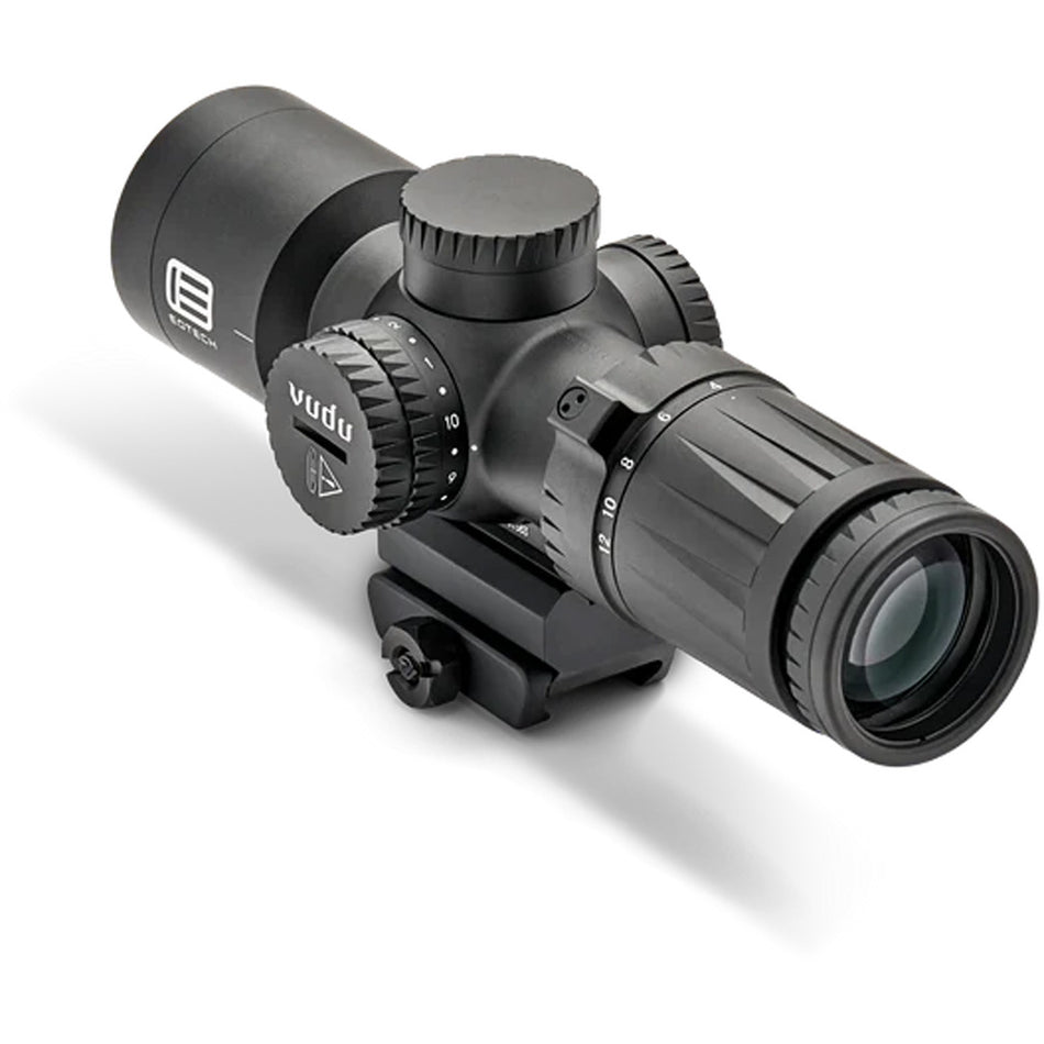 EOTech Vudu FFP Ultra Short Rifle Scope w/EFLX BLK 4-12X36mm MR5 MRAD Reticlew/Mount & EFLX Mount