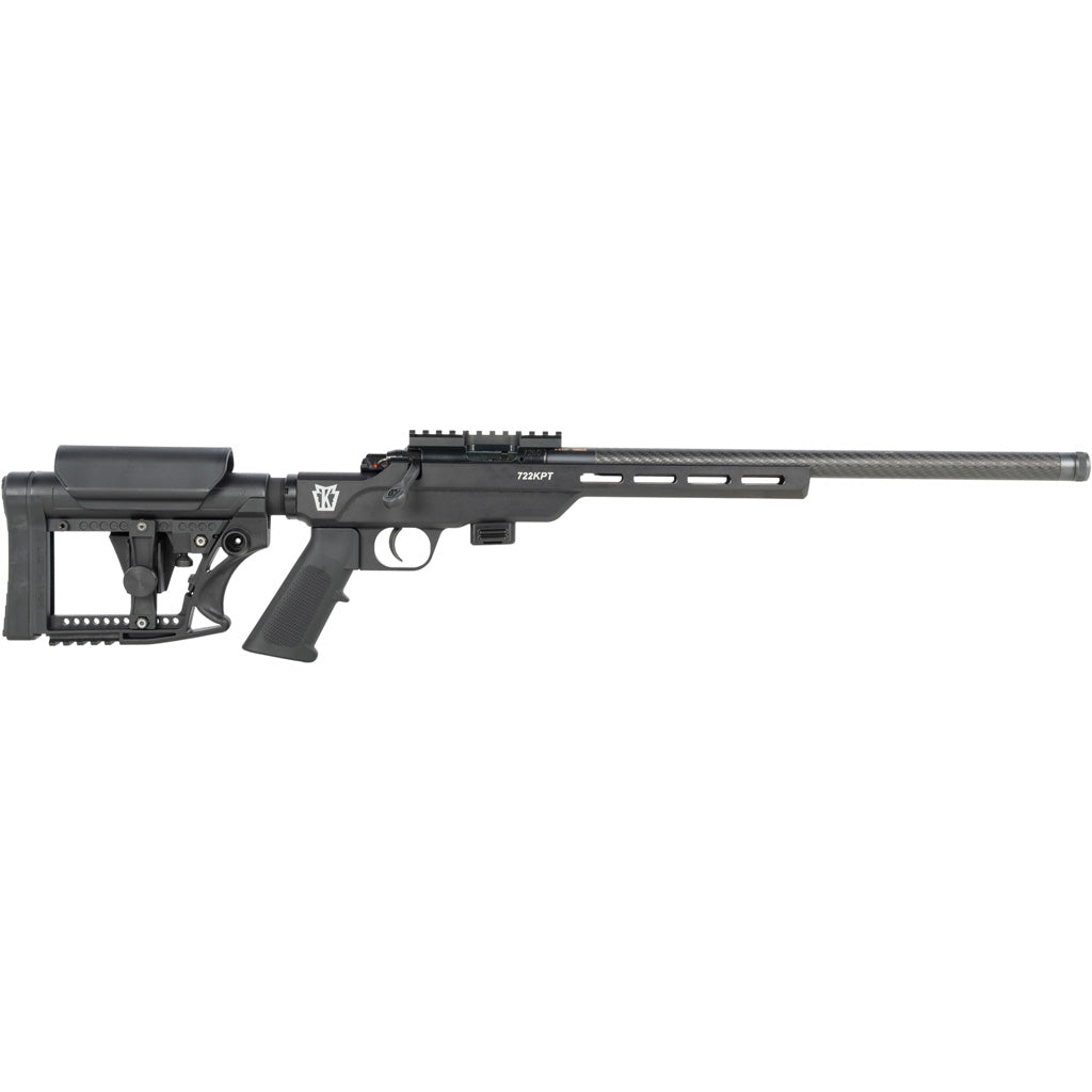 Keystone Carbon Precision Trainer Model 722 Rifle 22 lr 16.5in Alum BLK/Carbon Threaded Barrelw/Case