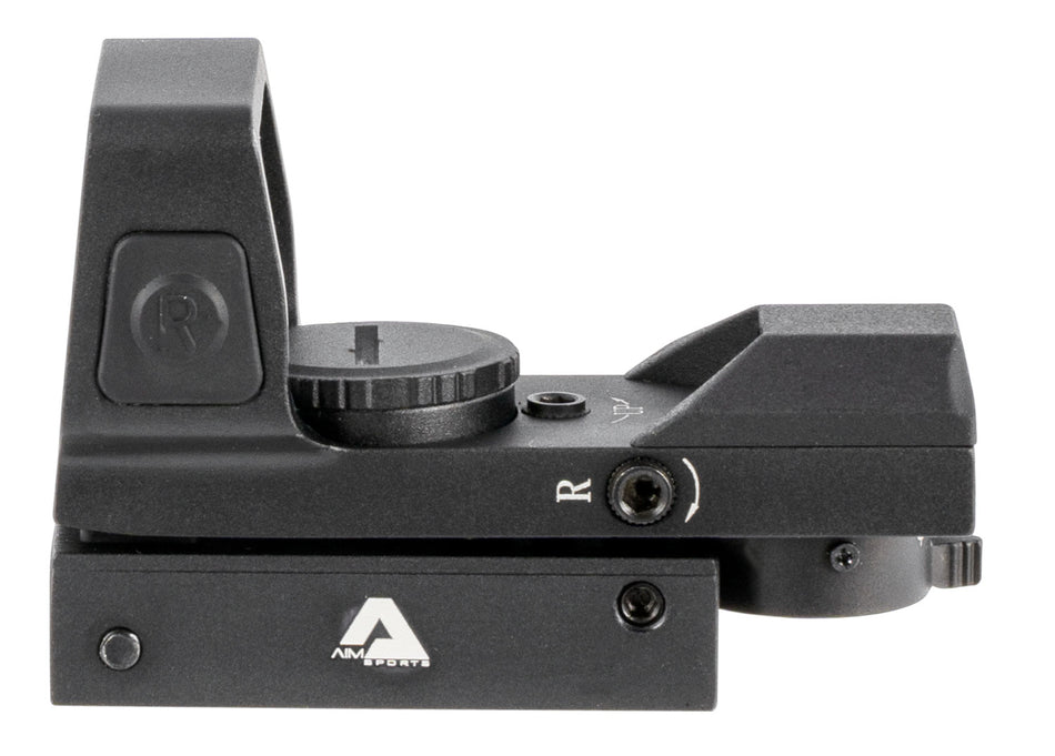 Aim Sports RT503F Matte Black Full-Size Red/Green Multi-Reticle Reflex Sight 1x33mm