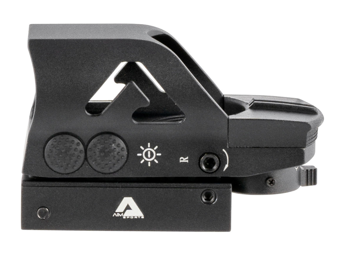 Aim Sports RT506C Matte Black Full-Size Red/Green Dual-Illuminated Reflex Sight 1x34mm