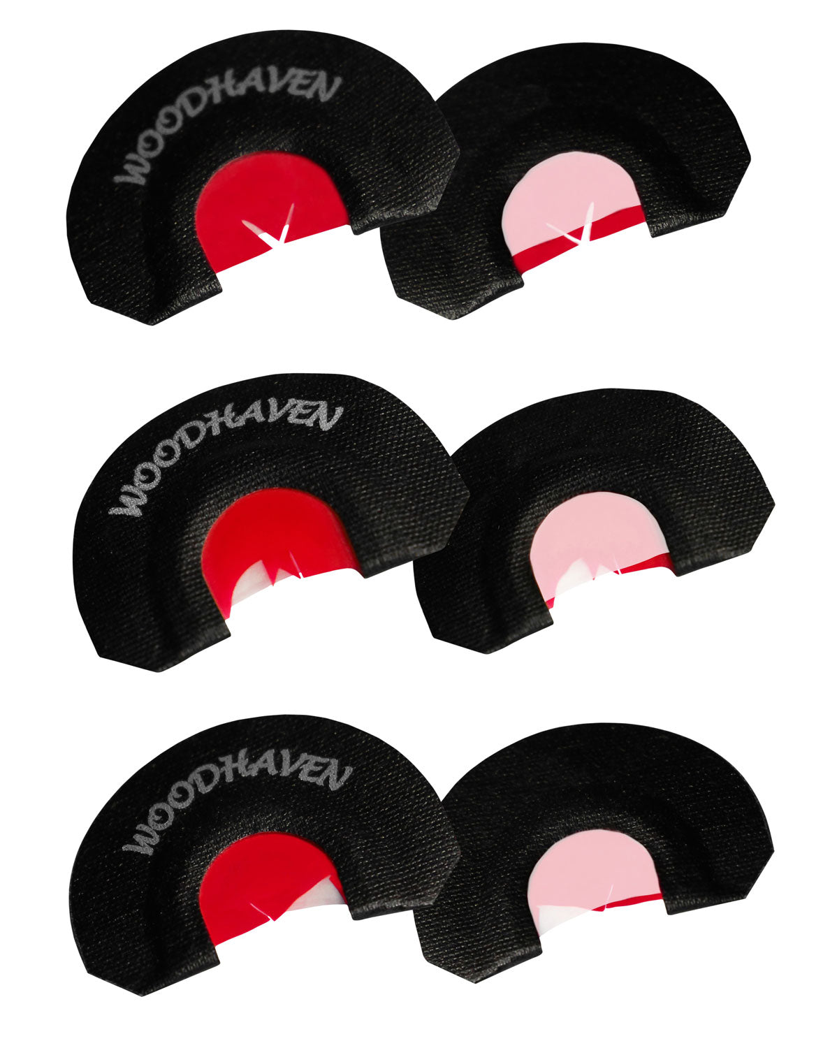 WoodHaven WH301 Red Ninja Triple Reed Diaphragm Turkey Call 3-Pack