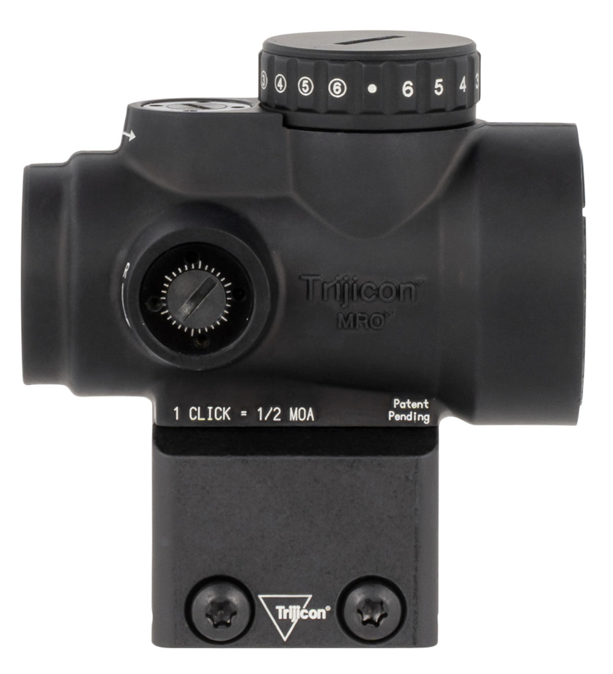 Trijicon 2200053 MRO HD 1x25mm Matte Black Multi Reticle Reflex Sight Lower 1/3 Cowitness Mount
