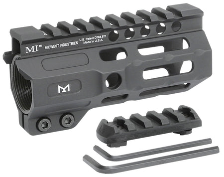 Midwest Industries MICRM45 4.50" AR-15 Combat Handguard M-LOK Black Hardcoat Anodized Aluminum