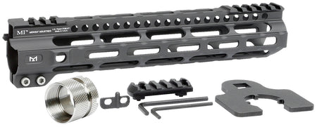 Midwest Industries MIULW105 AR-15 Ultralight 10.50" M-LOK Handguard Black Hardcoat Anodized
