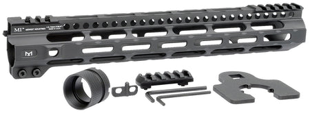 Midwest Industries MIULW12625 AR-15 Ultralight 12.625" M-LOK Handguard Black Hardcoat Anodized