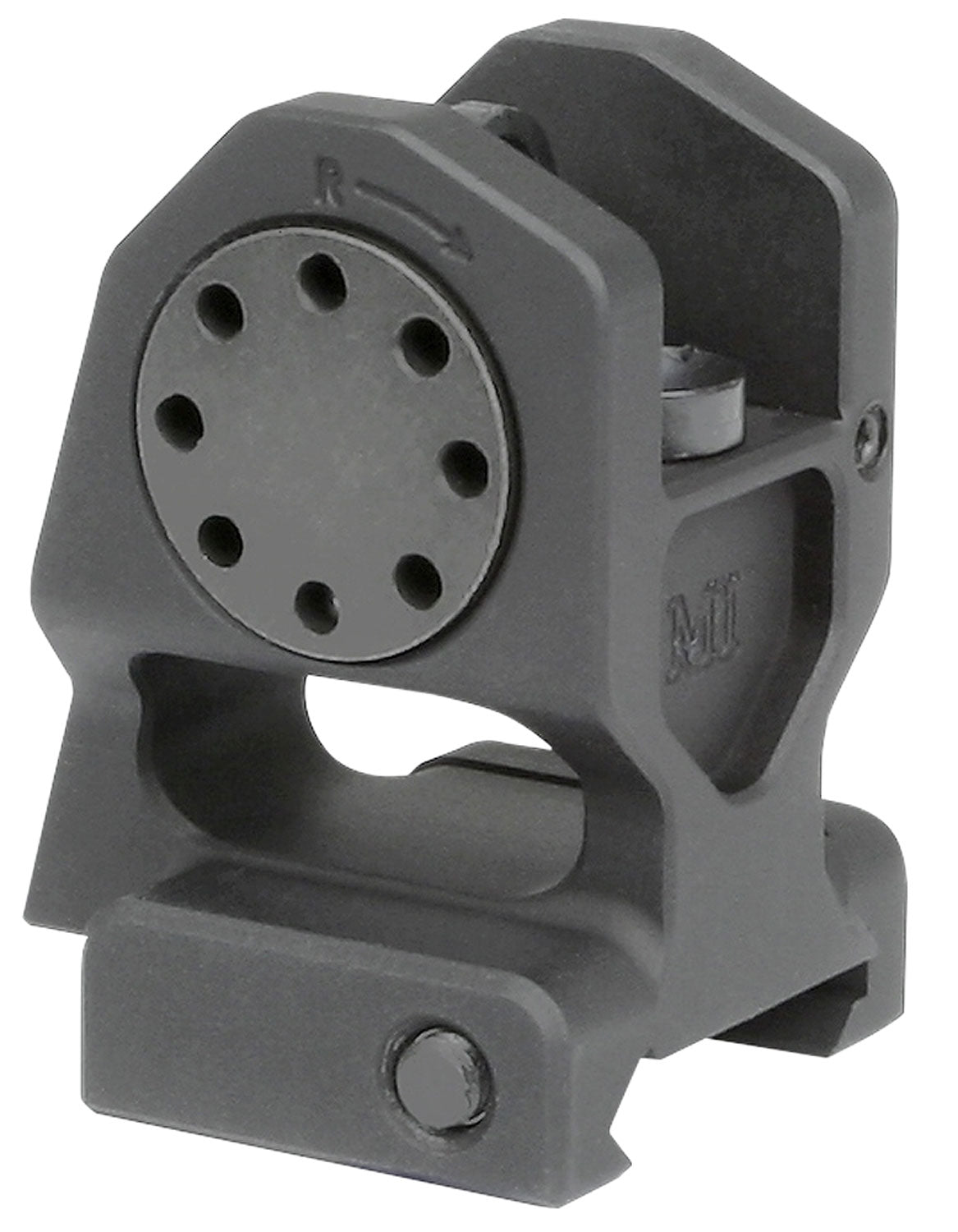 Midwest Industries MICBUIS Fixed A2 Rear Sight Black Hardcoat Anodized Mil-Spec for AR-15