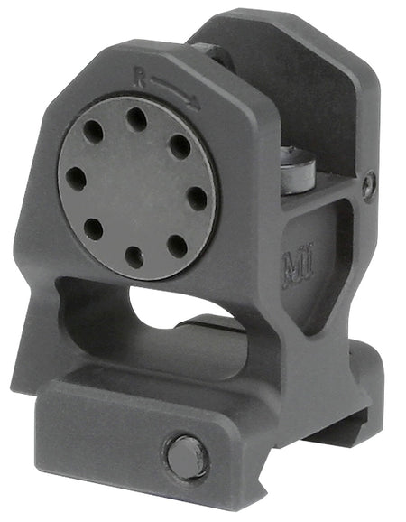 Midwest Industries MICBUIS Fixed A2 Rear Sight Black Hardcoat Anodized Mil-Spec for AR-15