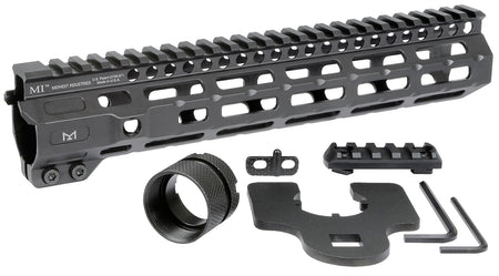 Midwest Industries MICRM105 AR-15 Combat 10.50" M-LOK Handguard Black Hardcoat Anodized Aluminum