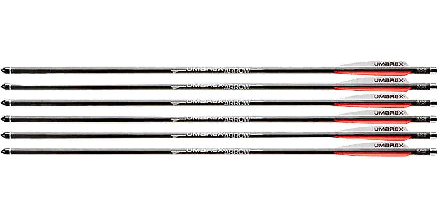 Umarex 2252661 Air Saber Carbon Fiber Straight Flight Arrows 6 Pack