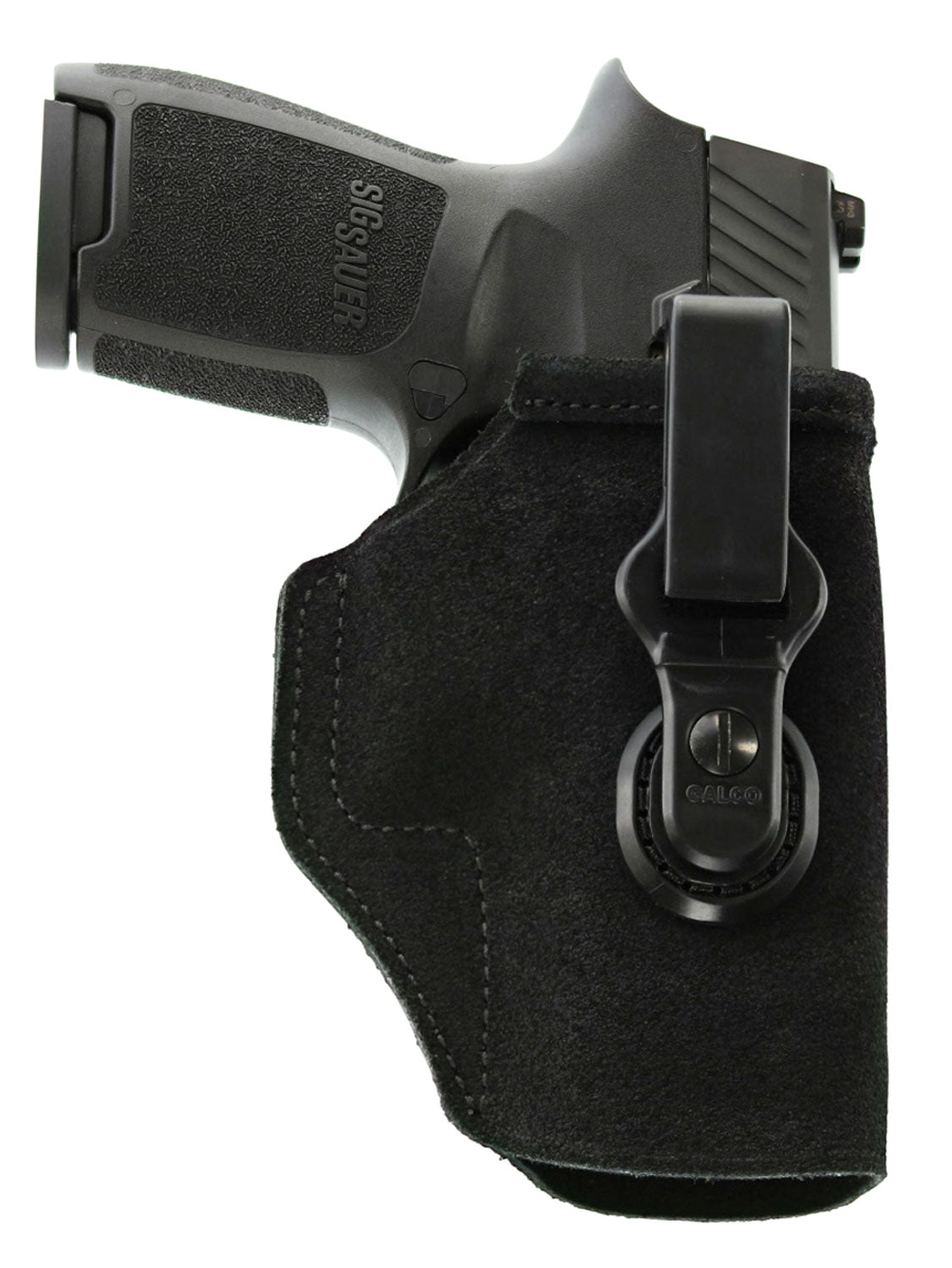Galco Tuck-N-Go 2.0 TUC224B Black Leather IWB Holster, UniClip/Stealth Clip, Glock 31/17 Gen1-5/22 Gen2-5 Ambidextrous