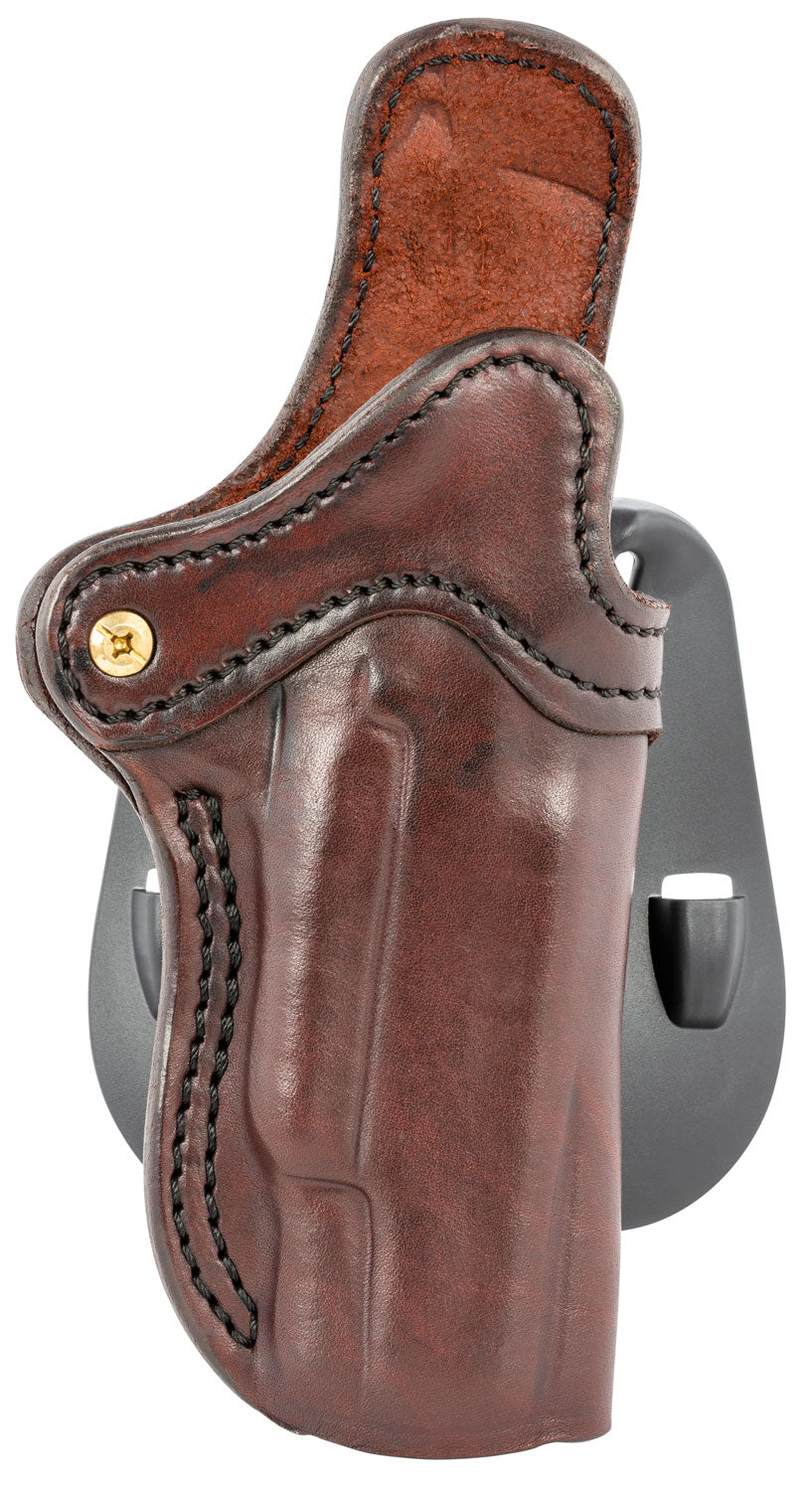 1791 Gunleather BH1 OWB Optic Ready Signature Brown Leather Paddle Holster, Size 01, Compatible with 4" to 5" 1911, Right Hand