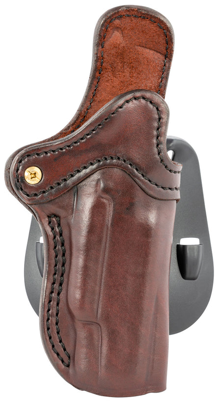 1791 Gunleather BH1 OWB Optic Ready Signature Brown Leather Paddle Holster, Size 01, Compatible with 4" to 5" 1911, Right Hand