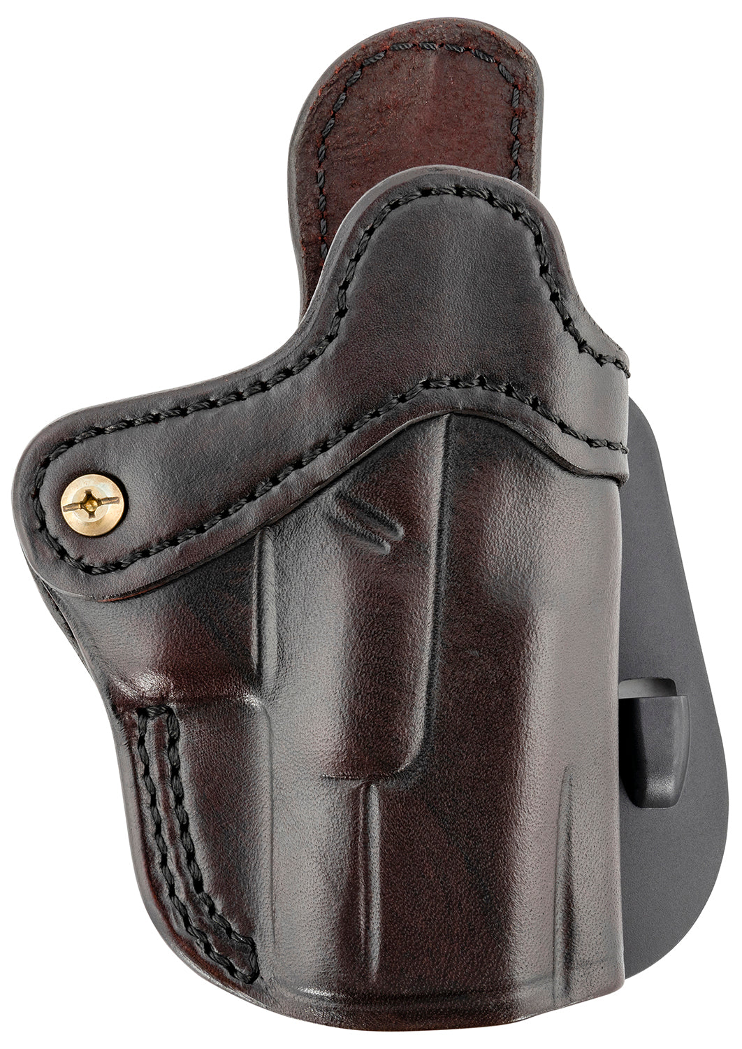 1791 Gunleather BH2.1 OWB Optic Ready Signature Brown Leather Paddle Holster, Size 2.1, Compatible with Glock 17/XD, Right Hand