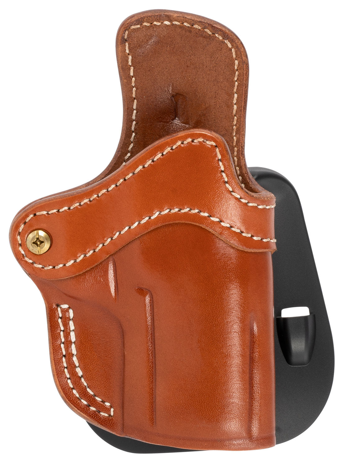 1791 Gunleather OWB BH2.4S Optic Ready Classic Brown Leather Paddle Holster for FN 509/H&K VP9SK, Right Hand