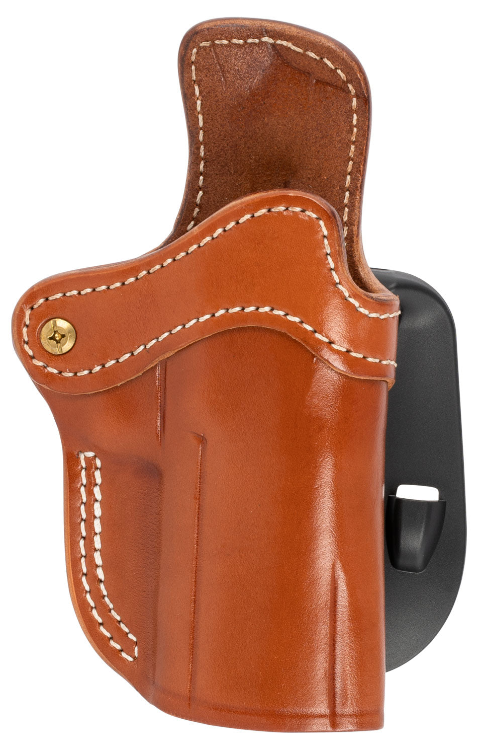 1791 Gunleather OWB BH2.4 Optic Ready Classic Brown Leather Paddle Holster, Fits Walther PPQ/Sig P320/XD-M, Right Hand