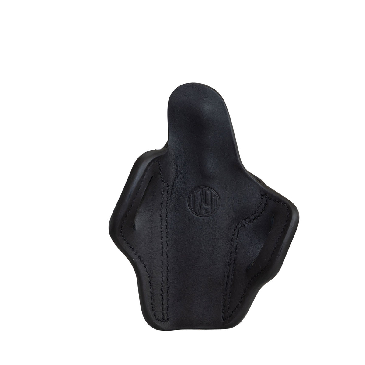 1791 Gunleather OWB BH1 Optic Ready Stealth Black Leather Belt Slide Holster for 1911 5" Barrel, Right Hand