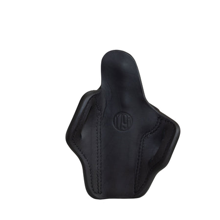 1791 Gunleather OWB BH1 Optic Ready Stealth Black Leather Belt Slide Holster for 1911 5" Barrel, Right Hand