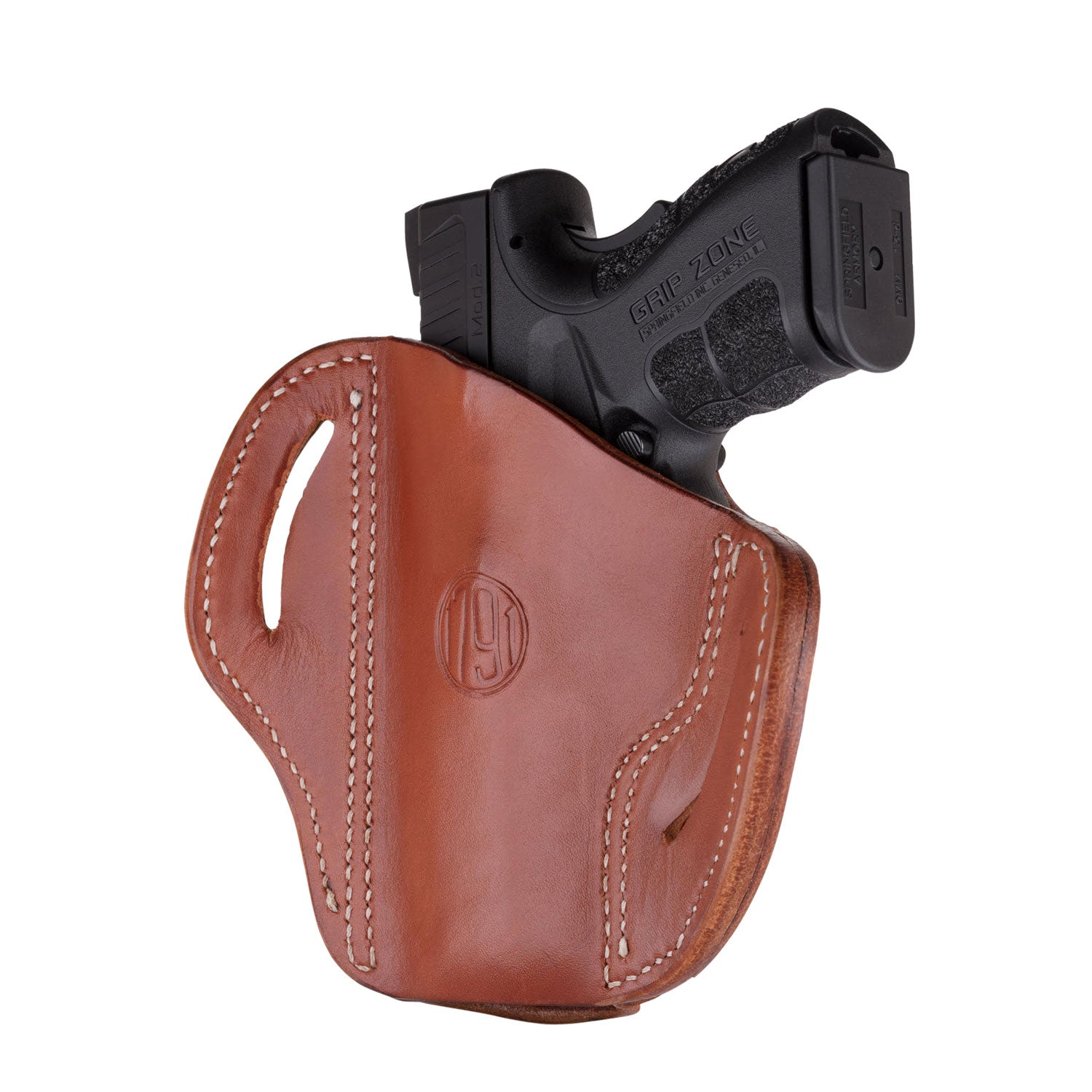 1791 Gunleather BH2.4S Classic Brown Leather Optic Ready OWB Holster – Right Hand, FN 509 / HK VP9SK