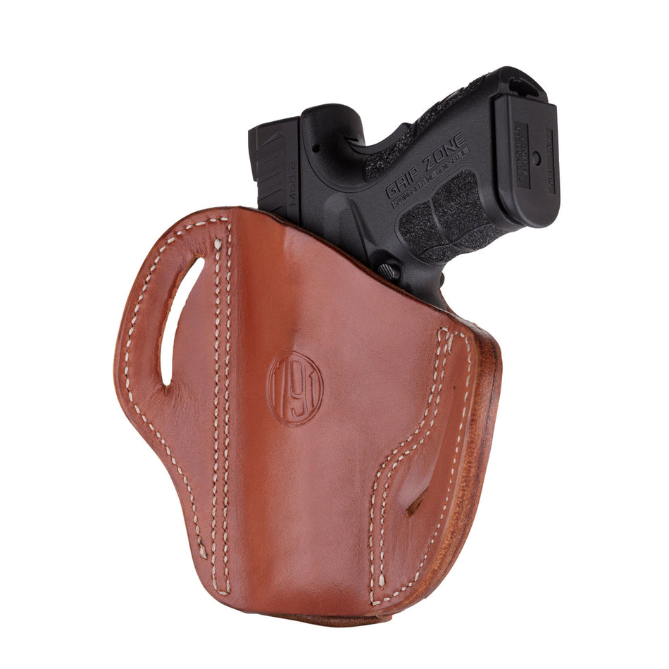 1791 Gunleather BH2.4S Classic Brown Leather Optic Ready OWB Holster – Right Hand, FN 509 / HK VP9SK
