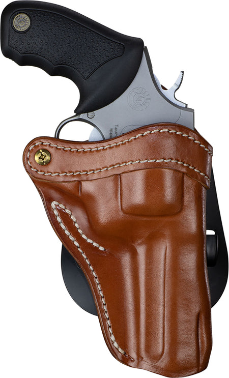 1791 Gunleather RVH2 Classic Brown Leather OWB Paddle Holster – Ruger GP100 & K/L Frame Revolvers, Right Hand