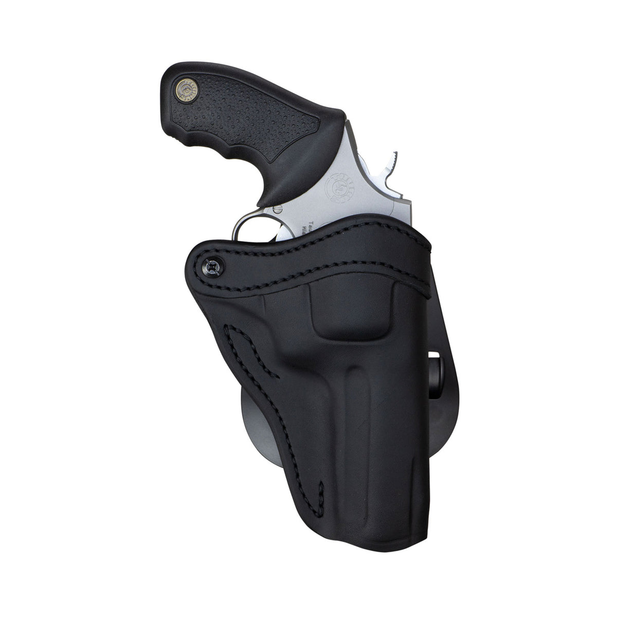 1791 Gunleather RVH2 Stealth Black Leather OWB Paddle Holster – Ruger GP100 & K/L Frame Revolvers, Right Hand