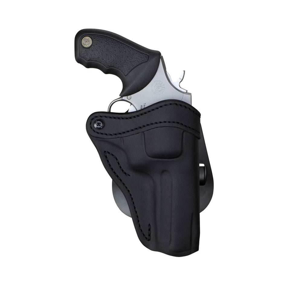 1791 Gunleather RVH2 Stealth Black Leather OWB Paddle Holster – Ruger GP100 & K/L Frame Revolvers, Right Hand