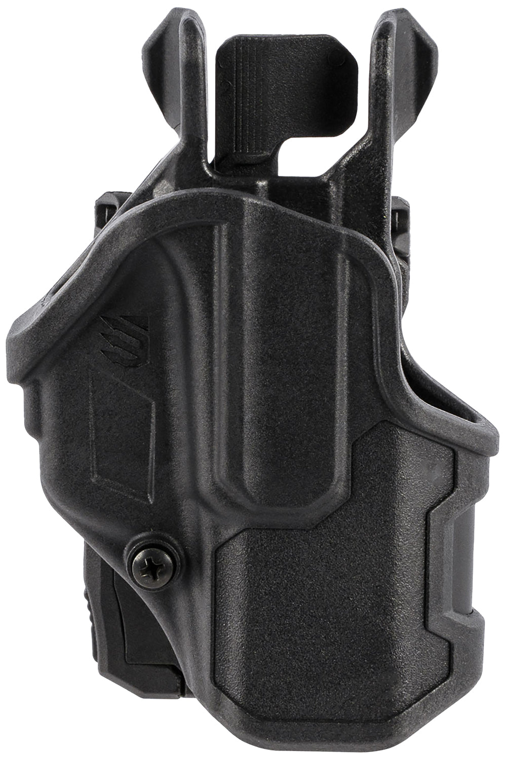 Blackhawk 410776BKR T-Series L2C Right Hand OWB Black Polymer Belt Slide Holster for Glock 48