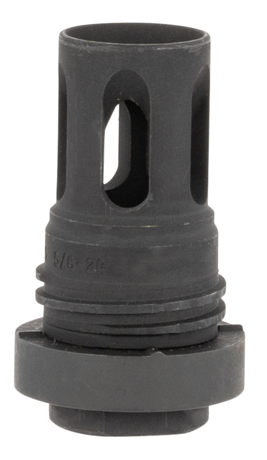 YHM 431524A Mini Quick-Detach Flash Hider Steel Black Phosphate 5/8"-24 tpi 5.56 NATO AR-Platform
