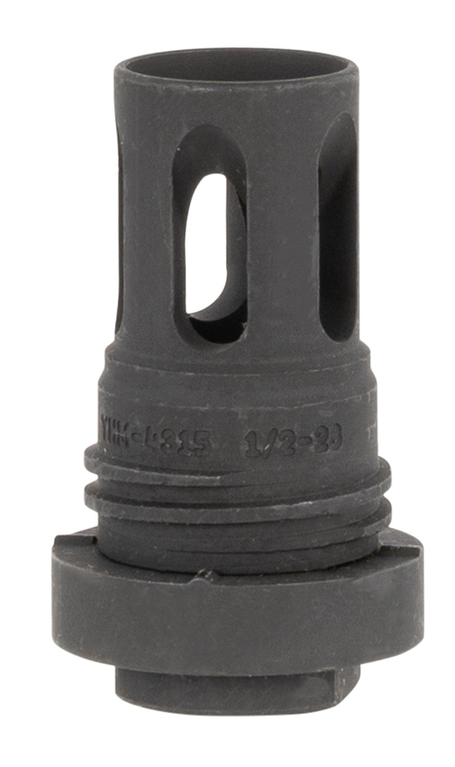 YHM 431528A Mini Quick-Detach Flash Hider Steel Black Phosphate 1/2"-28 tpi 5.56 NATO AR-Platform