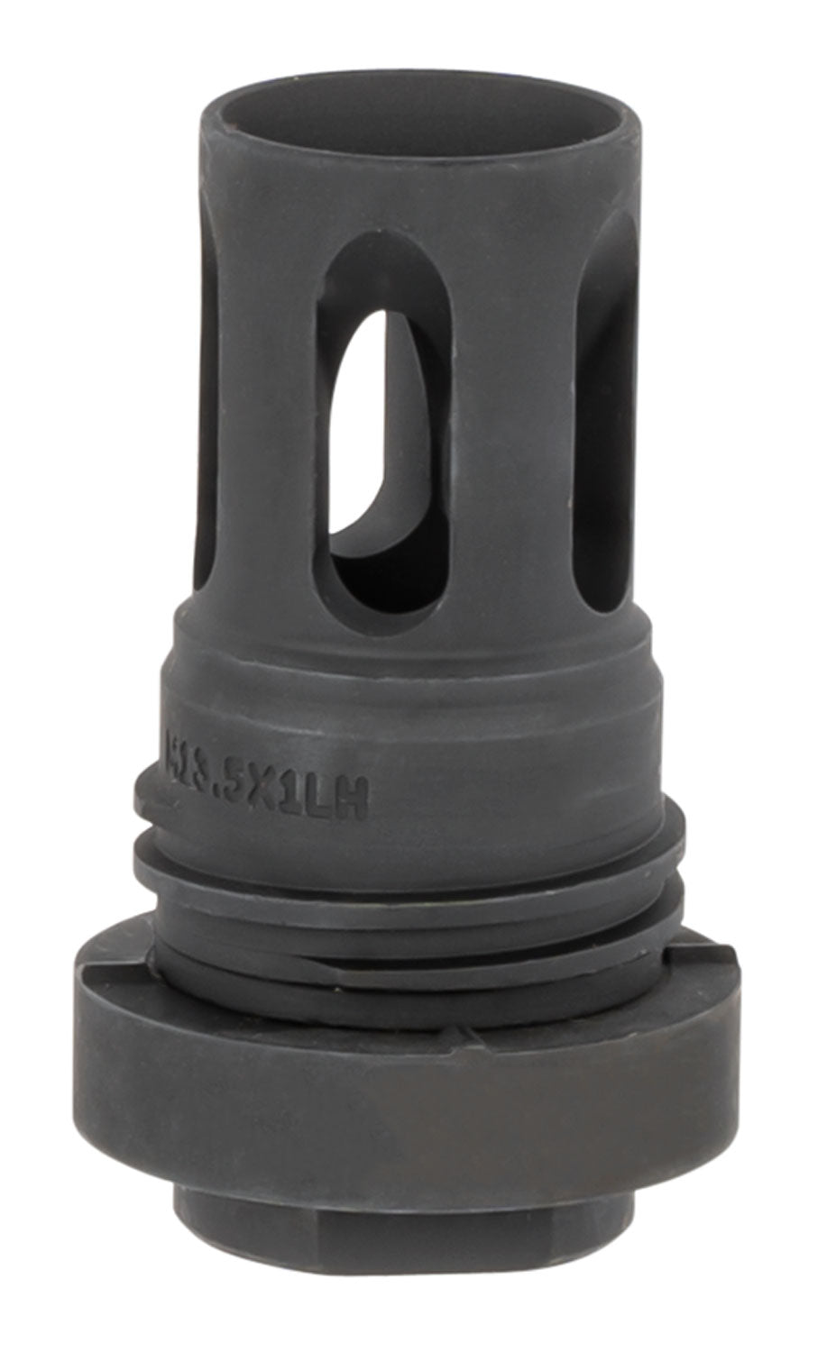 YHM 4315M13LA Mini Quick-Detach Flash Hider Steel Phosphate M13.5x1 LH 5.56 NATO AR-Platform