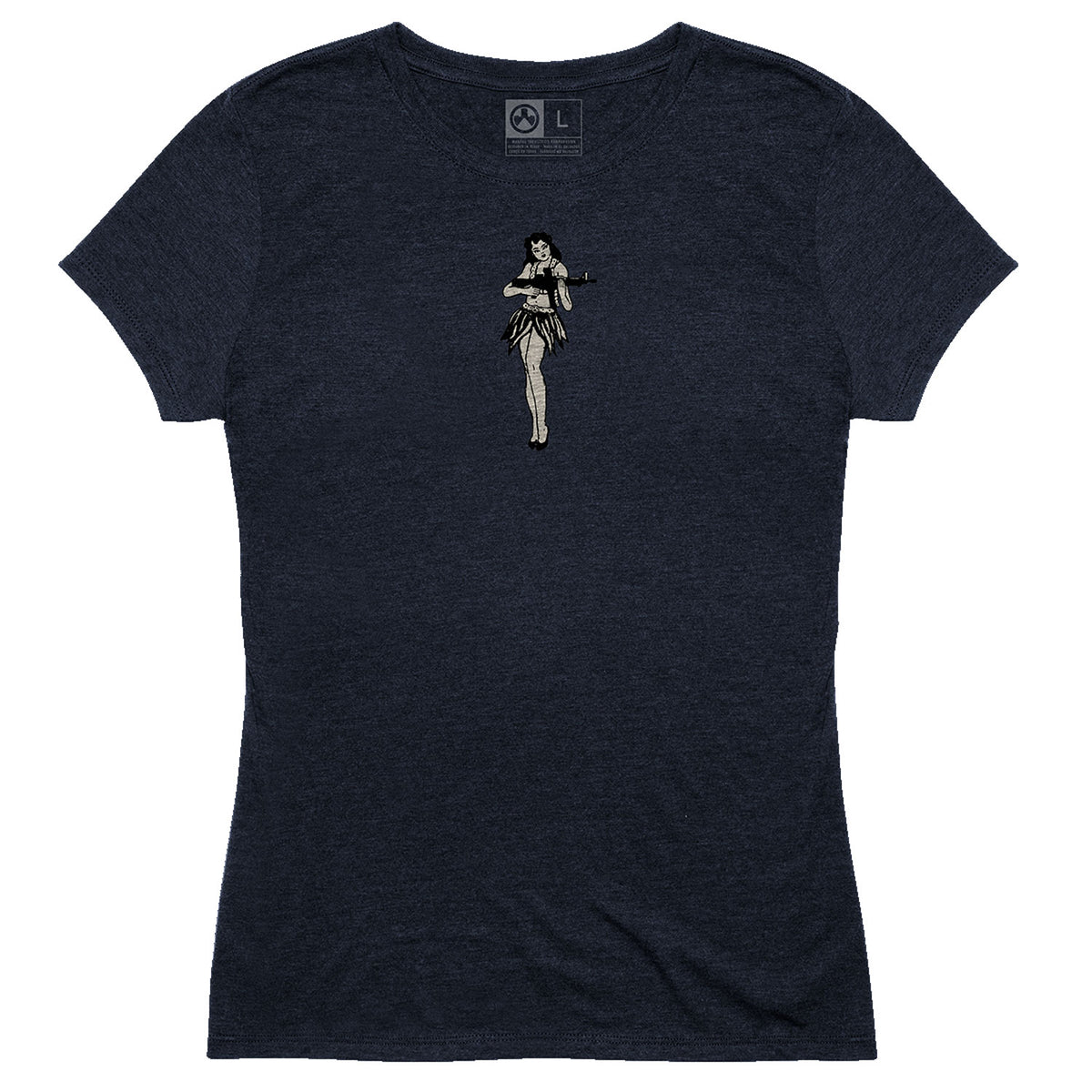 Magpul MAG1124410XS Women's Hula Girl Navy V-Neck Short Sleeve, XS