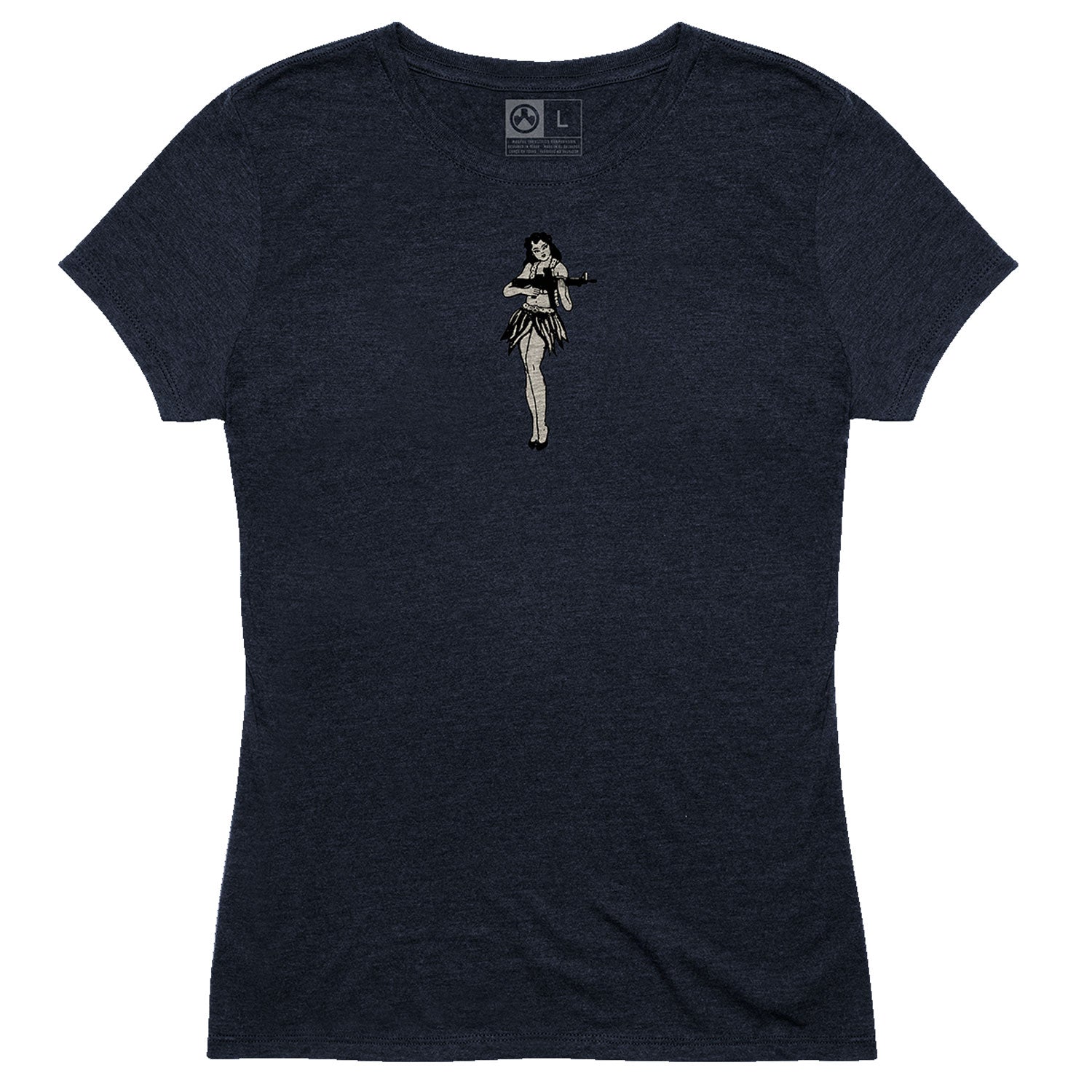 Magpul MAG1124410XS Women's Hula Girl Navy V-Neck Short Sleeve, XS