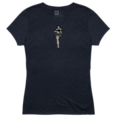 Magpul MAG1124410XS Women's Hula Girl Navy V-Neck Short Sleeve, XS