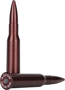 A-Zoom 2-Pack 7.62x54R Metal Snap Cap Dummy Rounds