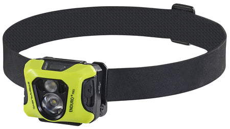 Streamlight Enduro Pro USB Rechargeable Headlamp 200 Lumens Black and Yellow with Hard Hat Strap