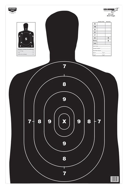 Birchwood Casey 37021 BC-27 Silhouette Hanging Paper Target 23" x 35" 100 Pk