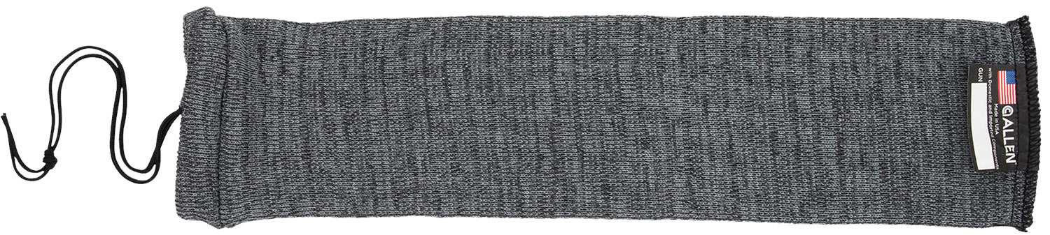 Allen Handgun Sock Heather Gray Silicone Knit with Drawstring Fits Most Handguns up to 14 Inches