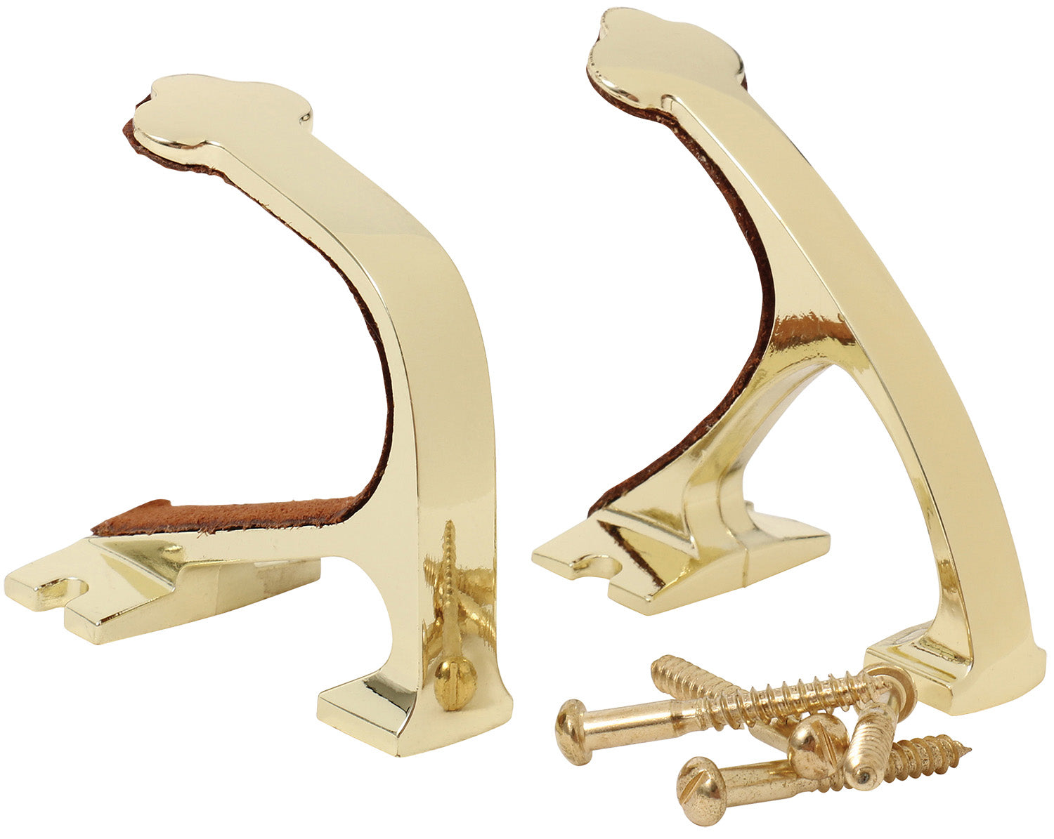 Allen 5641 Brass Plated Firearm Display Hanger Set Wall Mount