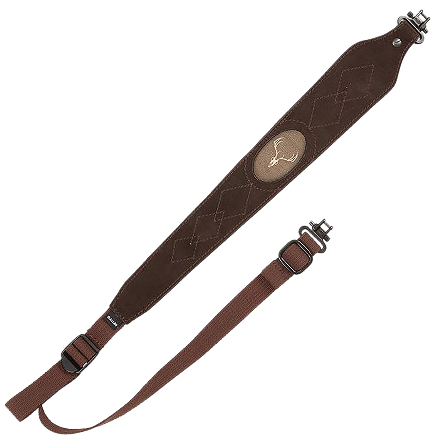 Allen 8140 Big Game Brown Suede Leather Adjustable Rifle Sling Decorative Stitching